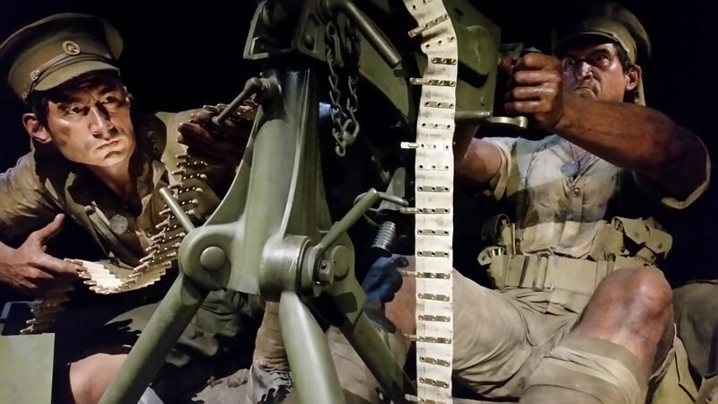 Gallipoli exhibition machine gunners at Te Papa Wellington