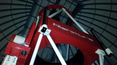 Nishimura telescope inside Mt John Observatory dome Lake Tekapo