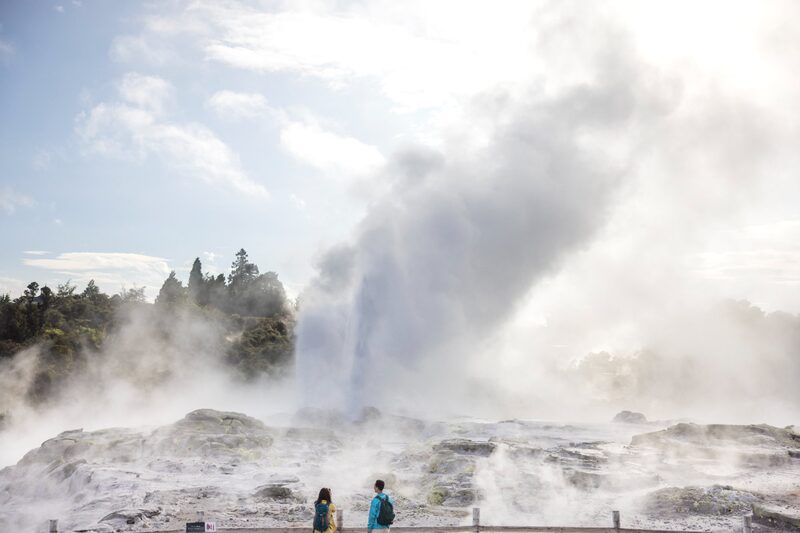 Pohutu Geyser Te Puia Rotorua New Zealand