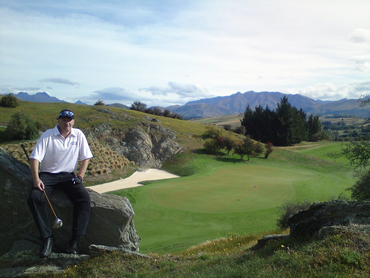 The Hills Golf Course 17th hole Queenstown New Zealand